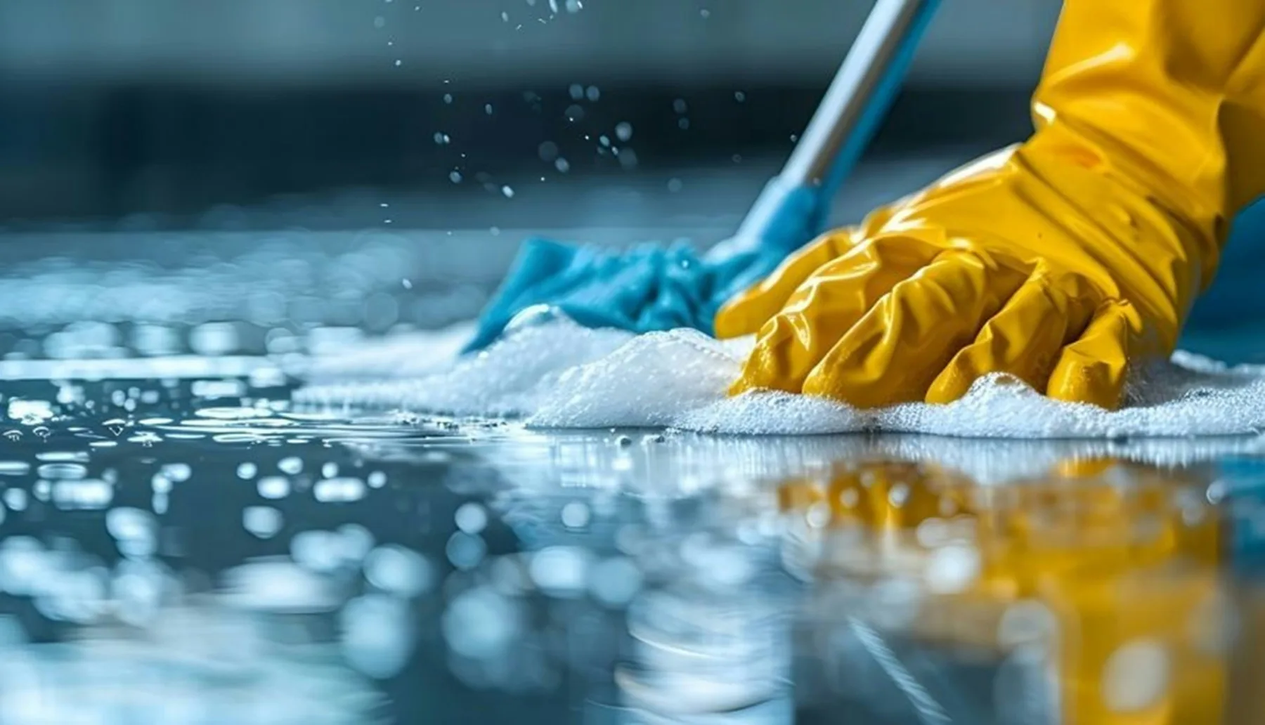 Detailed professional floor cleaning